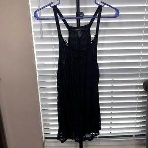 Black lace tank